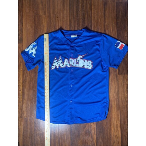 Marcell Ozuna #13 MLB Miami Marlins Baseball Jersey XL Men’s Dominican Republic - Picture 1 of 7